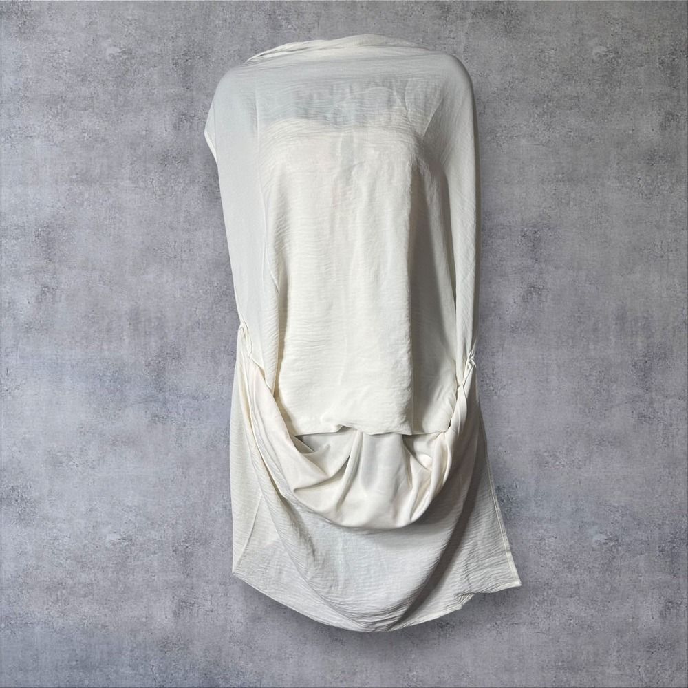NEW No Boundaries Maxi Dress Womens XL (16-18) White Halter Sleeveless Strapless - Picture 6 of 10